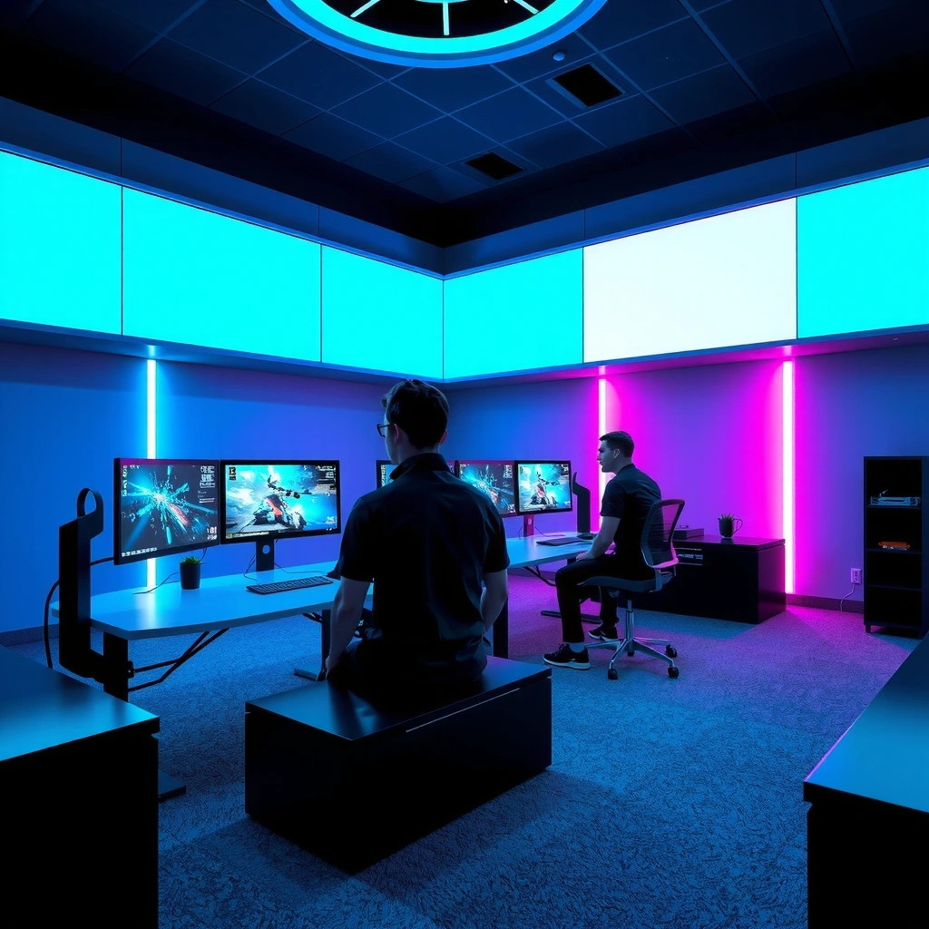 Premium gaming studio background